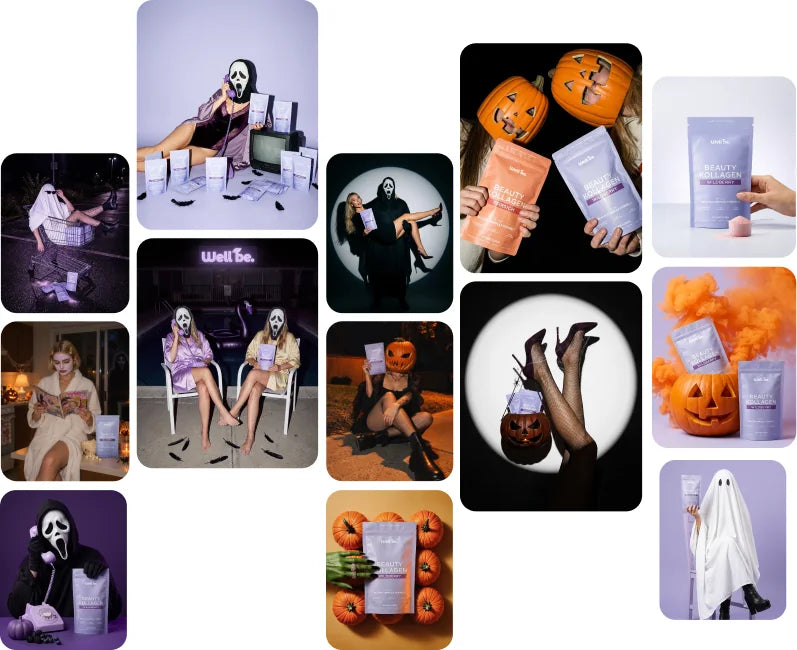 Halloween fotografiranje s wellbe proizvodima